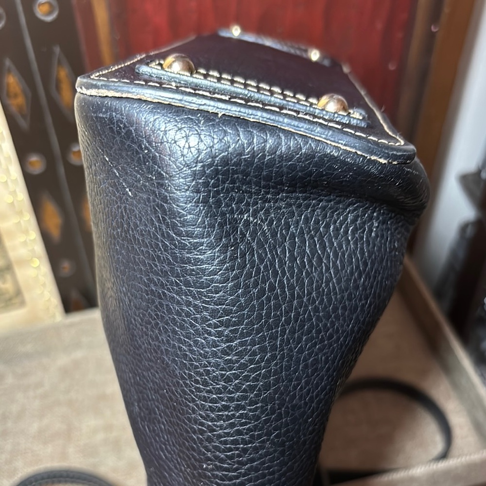 Dooney & Bourke Black Tote Structured Design Pebbled Leather 12”Lx10”Hx3.75”W - Picture 9 of 17